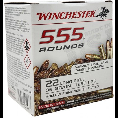 Winchester 22LR Copper plated HP 555 Winchester 22LR Copper plated HP 555