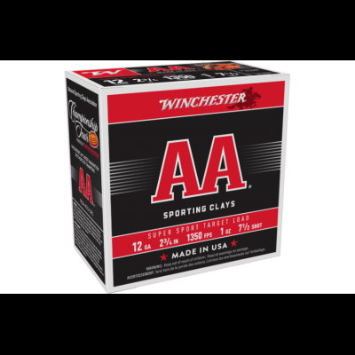 Winchester AA Super Sporting 12G 7.5 2-3/4" 28gm Winchester AA Super Sporting 12G 7.5 2-3/4" 28gm