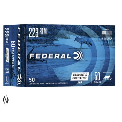 FEDERAL 223 50GR JHP AE VARMINT 50 PK FEDERAL 223 50GR JHP AE VARMINT 50 PK