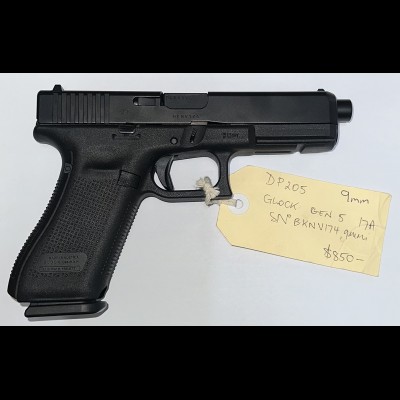 Glock 17 Gen 5 9MM TagDP205 BKNV174 NFID F00016244