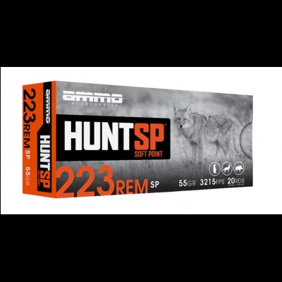 AMMO INCORPORATED 223 REM SOFT POINT 55gr AMMO INCORPORATED 223 REM SOFT POINT 55gr