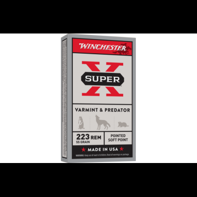 Winchester .223 Super X Varmint Predator 55gr 20pk