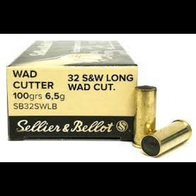 Sellier&Bellot 32 S&W Long Wad Cut 100 Gr 50Pck Sellier&Bellot 32 S&W Long Wad Cut 100 Gr 50Pck